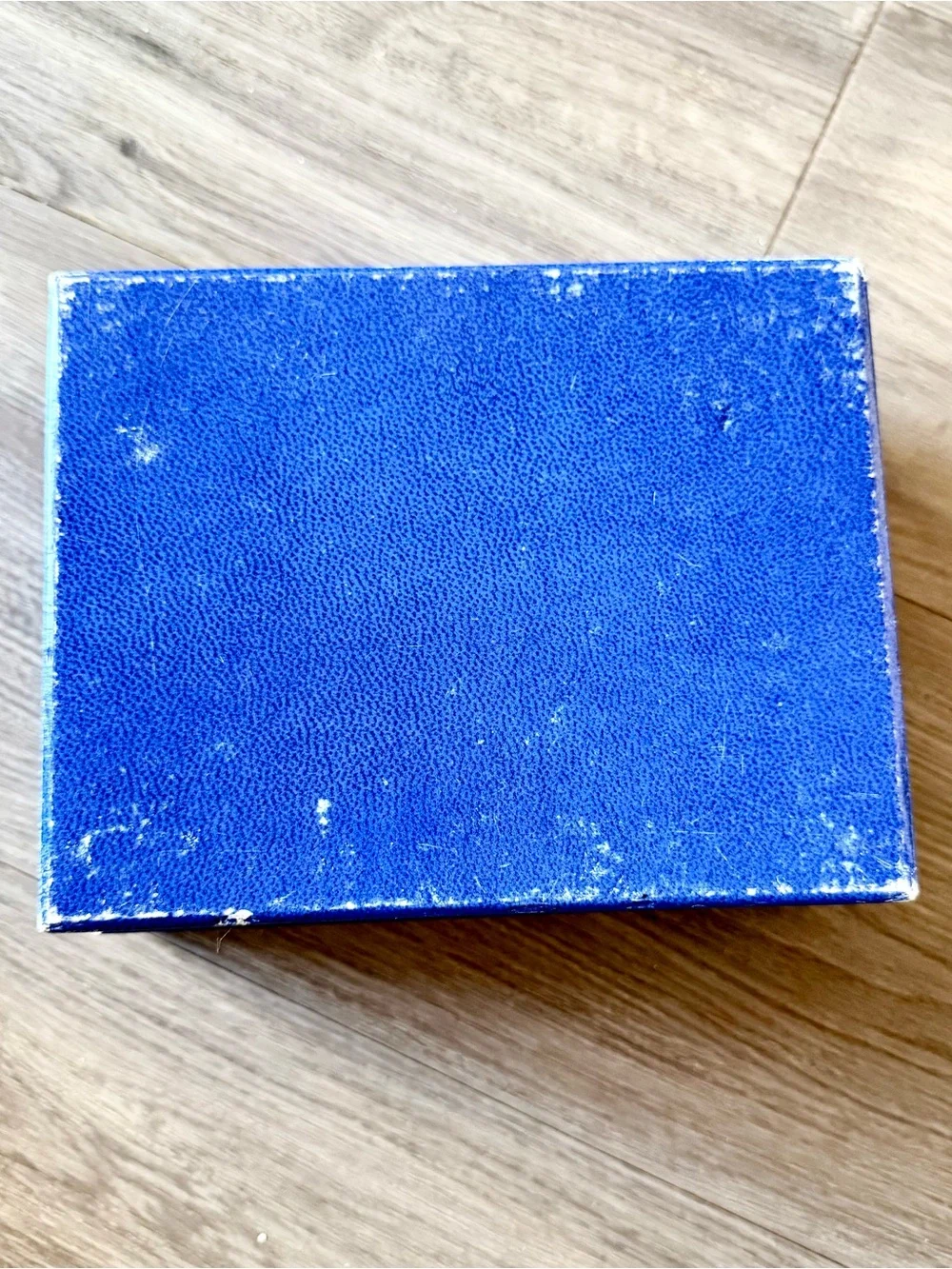 GĒRALD GENTA Blue/Cream Watch Box + Outer Box 7.60x6x3.60 inches